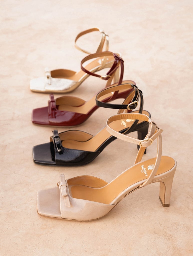 Sandales à Talons : Amina - Vinyl Black