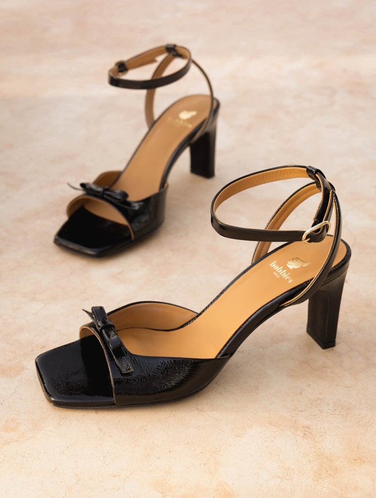 Sandales à Talons : Amina - Vinyl Black