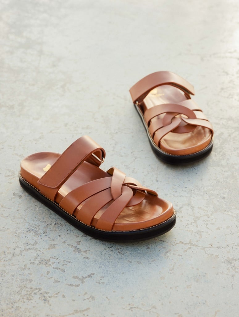 Flache Sandalen : Atlas - Camel