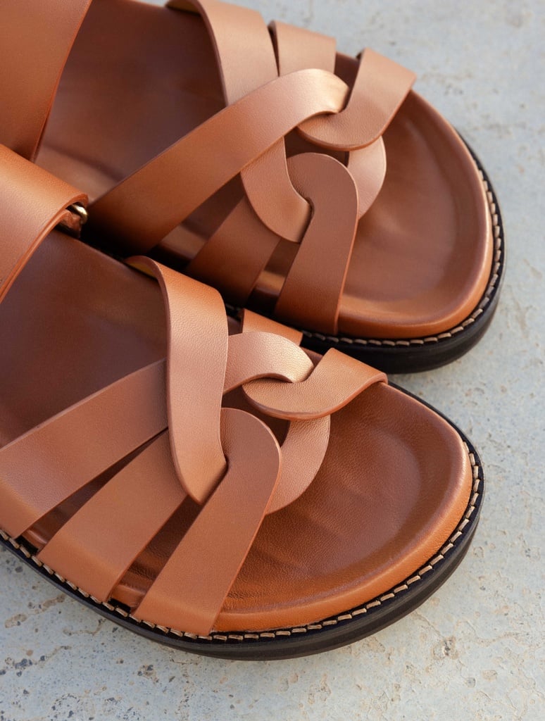 Flache Sandalen : Atlas - Camel