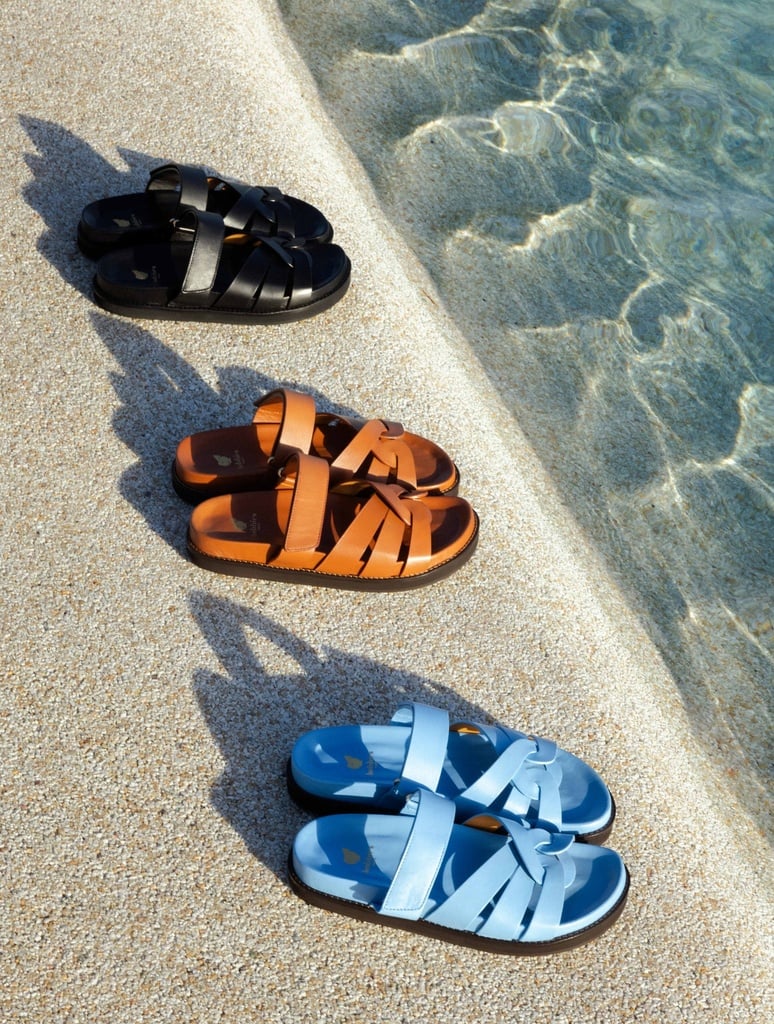 Flache Sandalen : Atlas - Camel