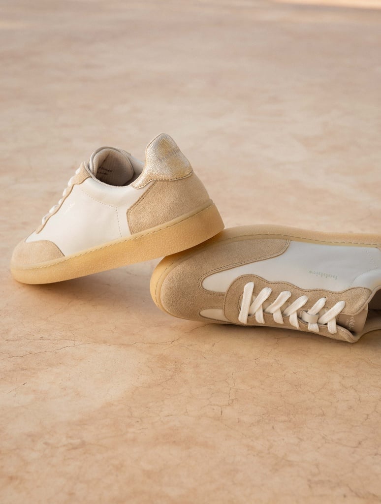 Sneakers : Bahia - Off White & Iridescent Champagne