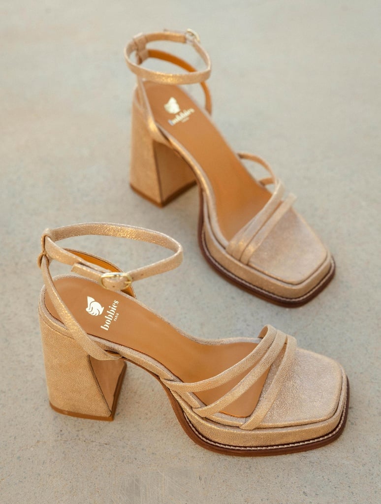 Heeled Sandals : Bella - Egyptian Gold