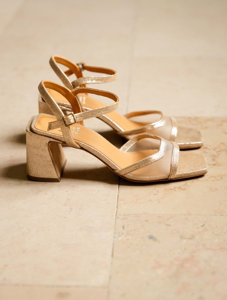 Sandalias de Tacón : Bonnie - Iridescent Champagne