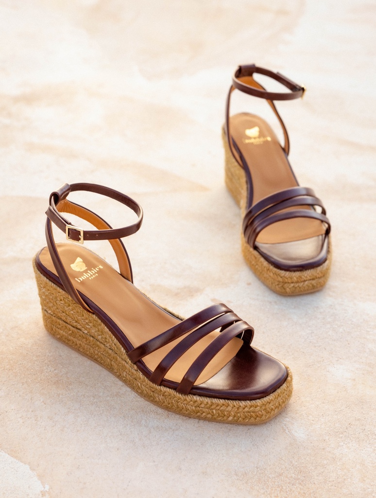 Espadrille Wedges : Bruna - Brownie