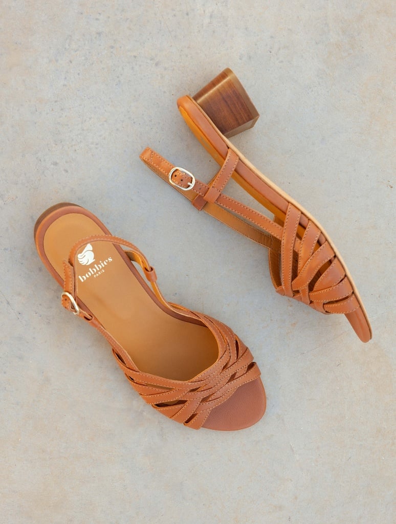 Sandalen mit Absatz : Cara - Camel