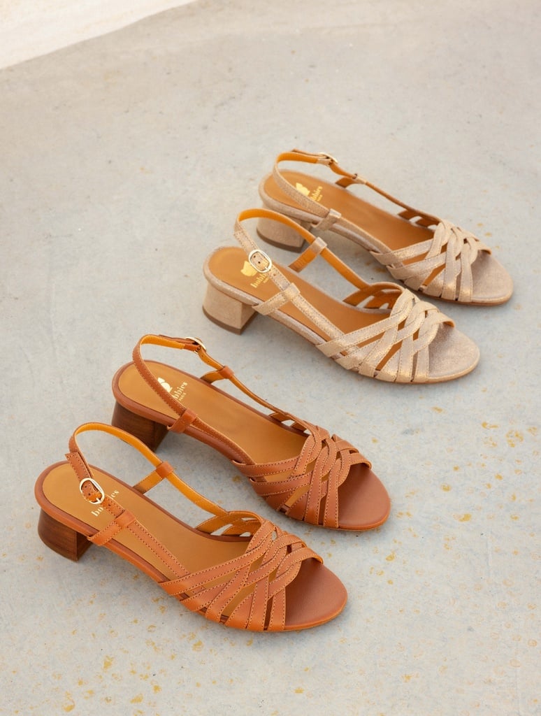 Heeled Sandals : Cara - Egyptian gold