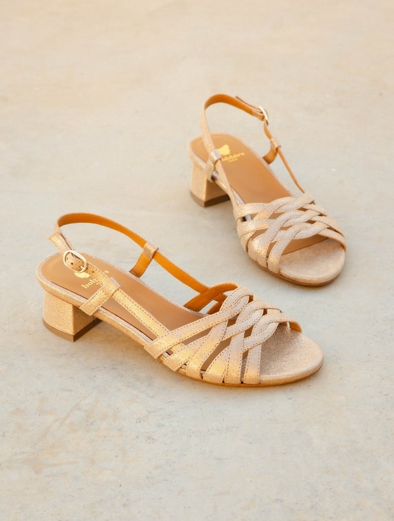 Heeled Sandals : Cara - Egyptian gold
