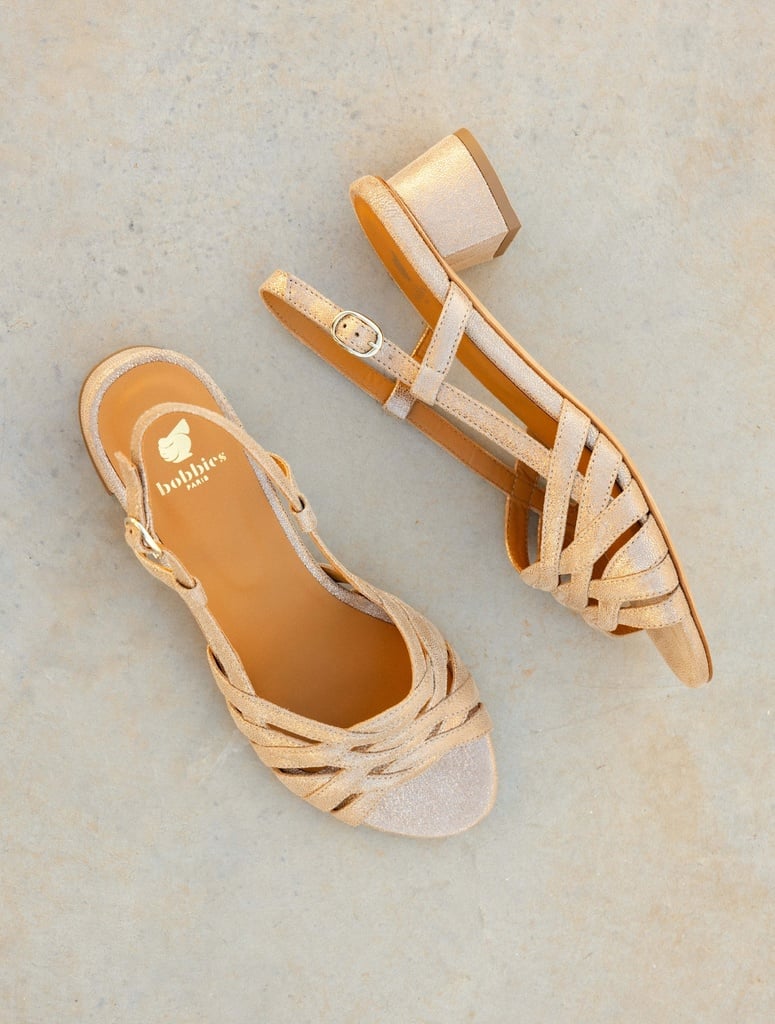 Heeled Sandals : Cara - Egyptian gold