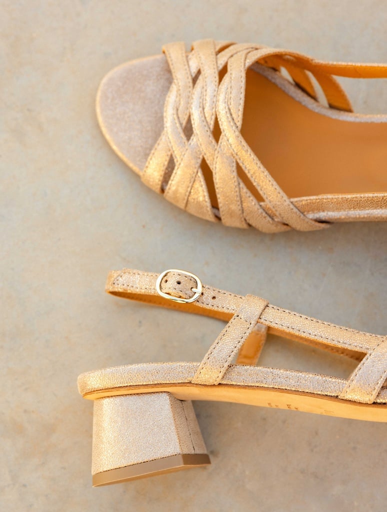 Heeled Sandals : Cara - Egyptian gold