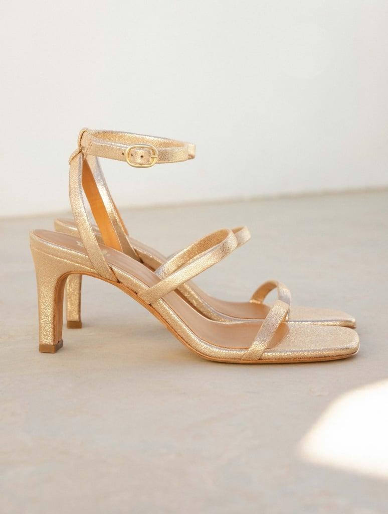 Heeled Sandals : Casey - Iridescent Champagne