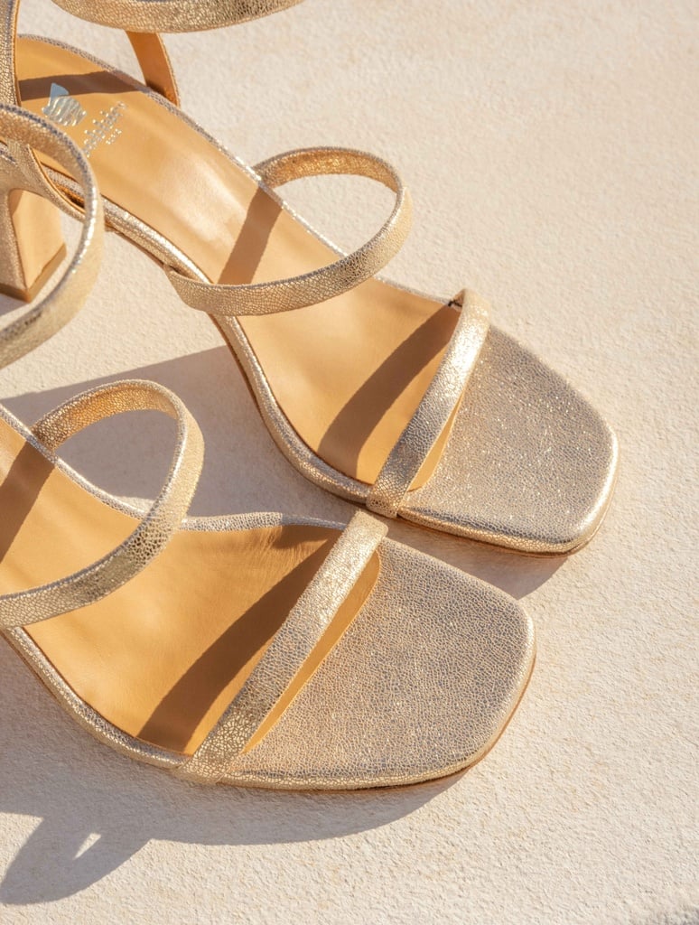 Sandales à Talons : Casey - Iridescent Champagne