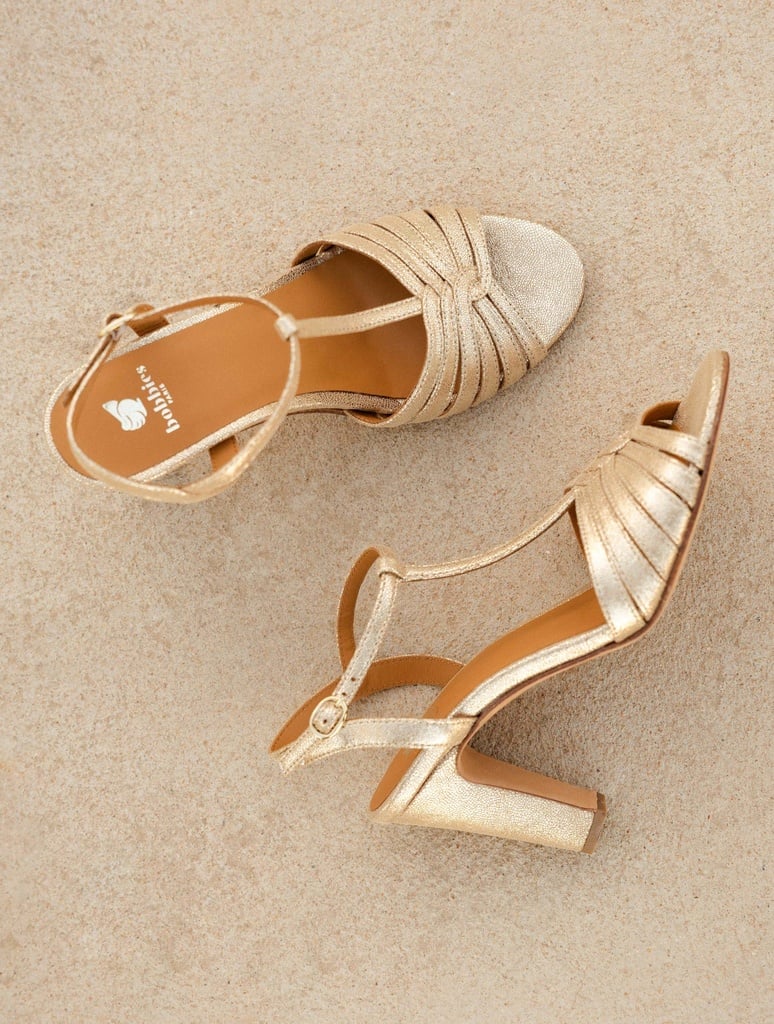 Sandalias de Tacón : Daisy - Iridescent Champagne