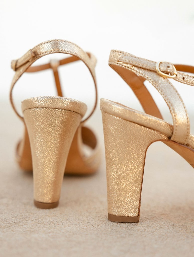 Sandales à Talons : Daisy - Iridescent Champagne