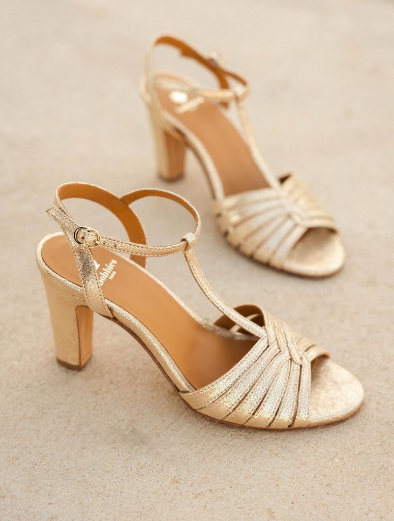 Sandales à Talons : Daisy - Iridescent Champagne