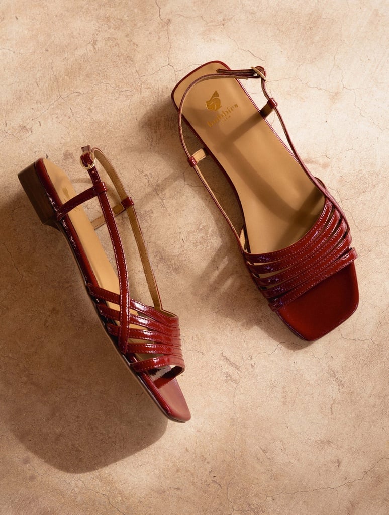 Flache Sandalen : Diana - Cherry Gloss