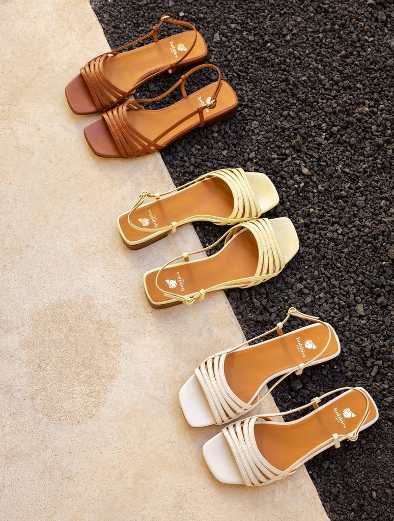 Flat Sandals : Diana - Frosted Lemon