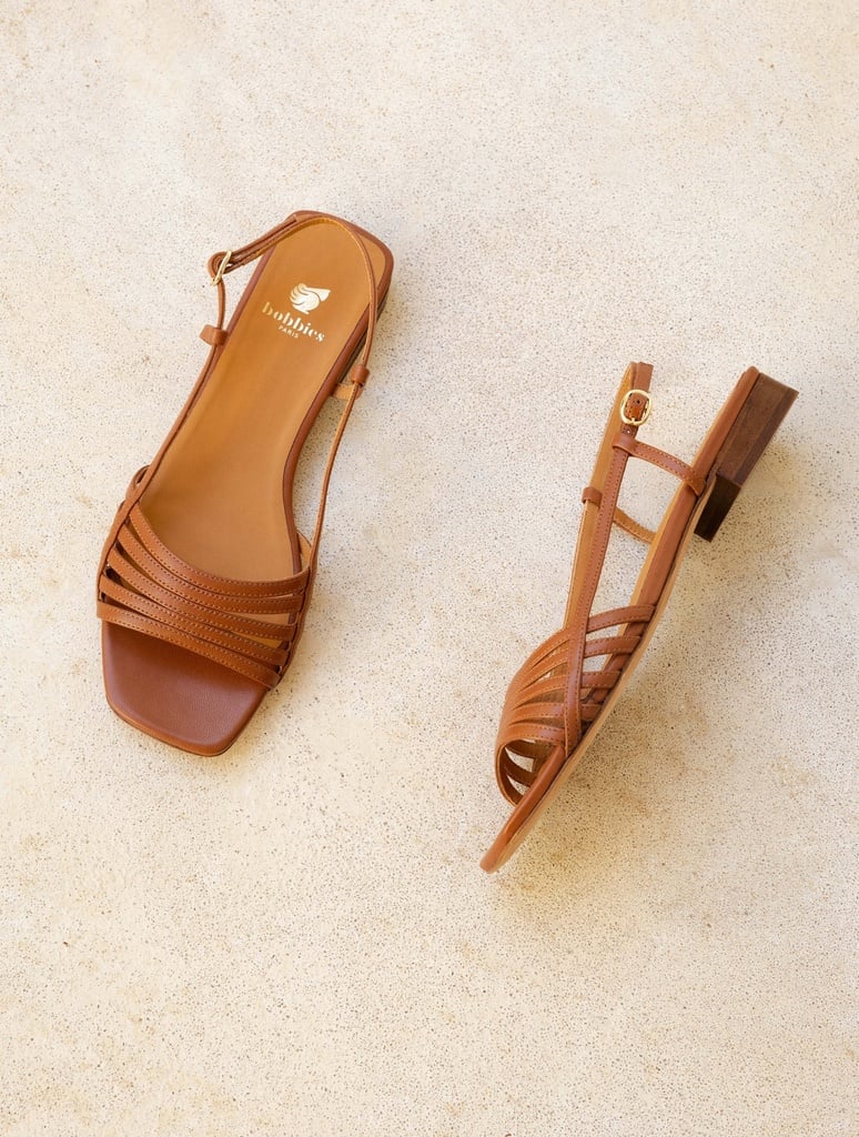 Flache Sandalen : Diana - Camel