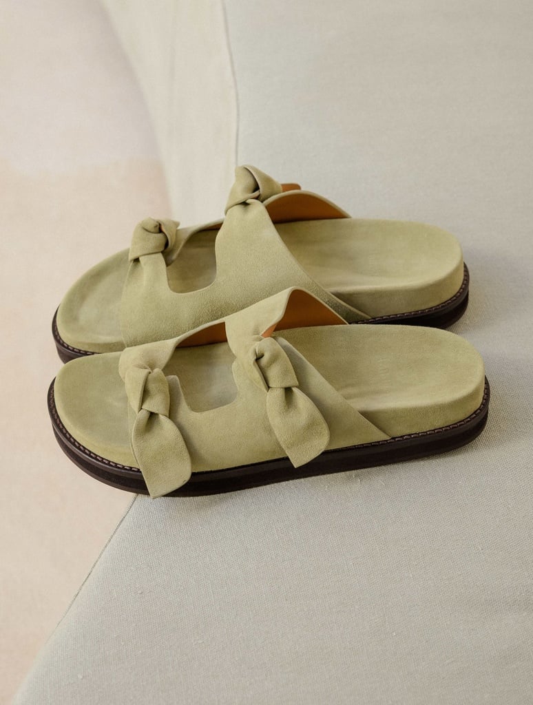 Flache Sandalen : Égée - Matcha