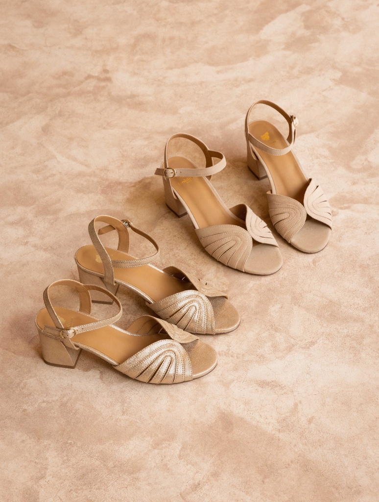 Heeled Sandals : Eileen - Milos Beige