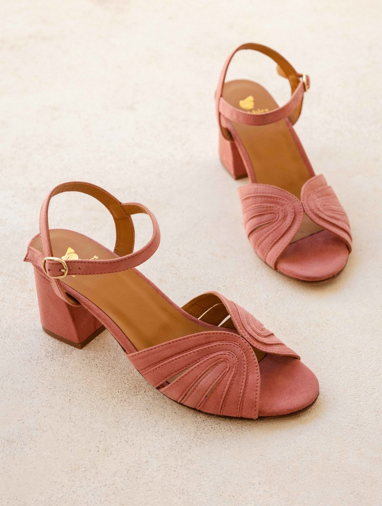 Sandalen mit Absatz : Eileen - Antique Pink
