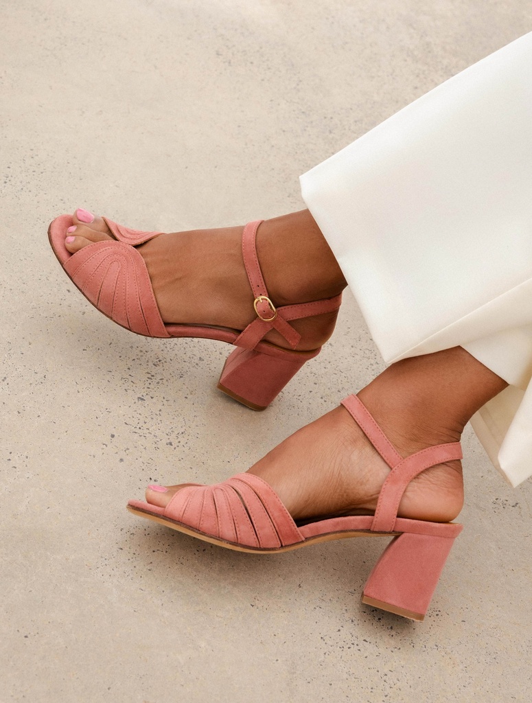 Sandalen mit Absatz : Eileen - Antique Pink