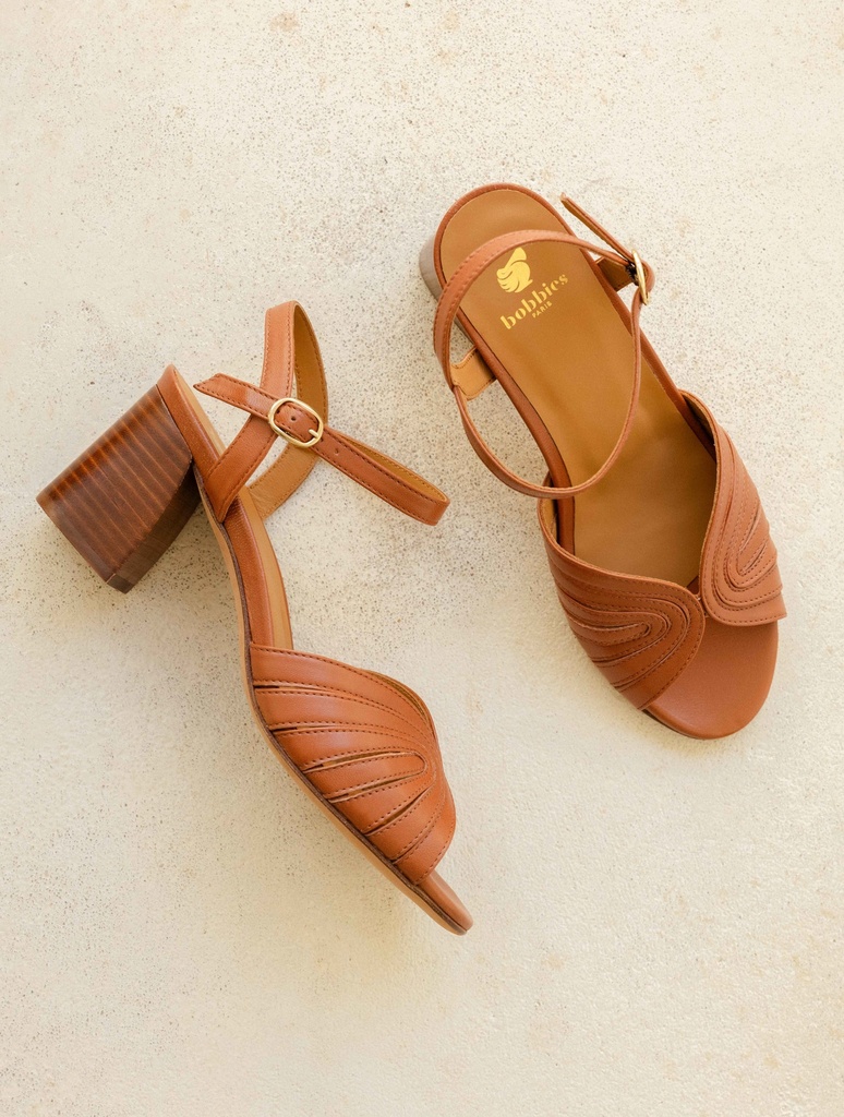 Sandalen mit Absatz : Eileen - Camel