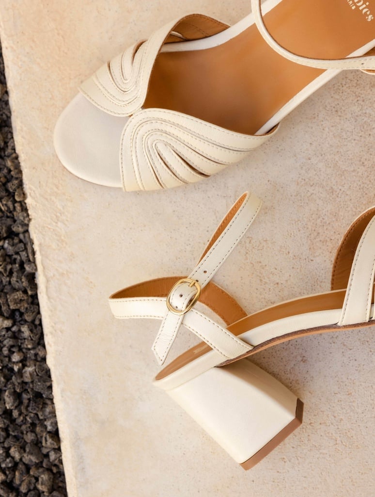 Heeled Sandals : Eileen - Milk