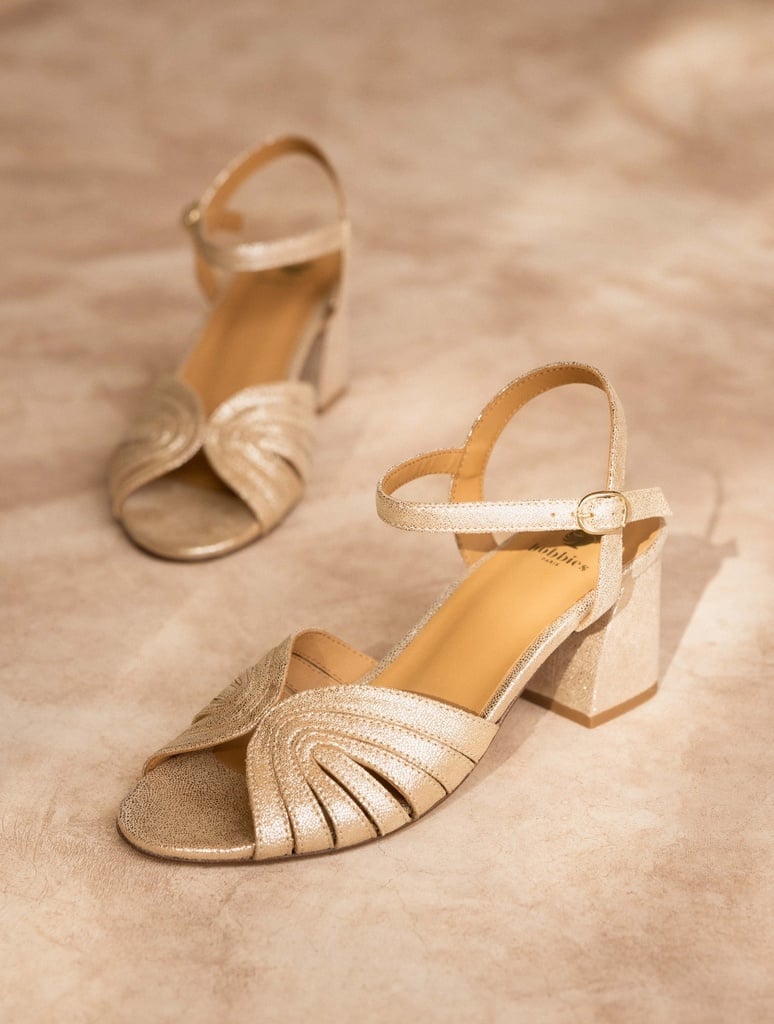 Sandalen mit Absatz : Eileen - Iridescent Champagne
