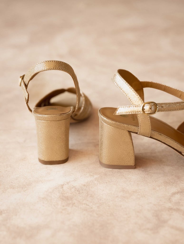Sandalen mit Absatz : Eileen - Iridescent Champagne