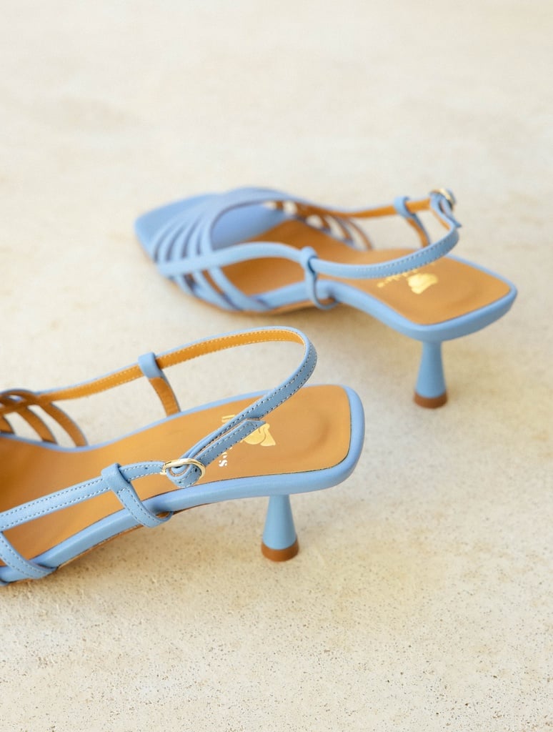 Heeled Sandals : Ève - Cyclades Blue