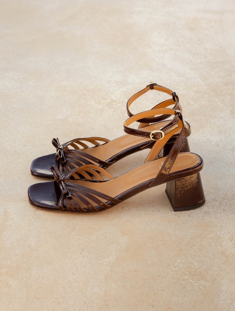 Heeled Sandals : Gisèle - Ganache