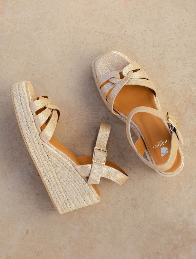 Alpargatas con cuña : Hisa - Iridescent Champagne