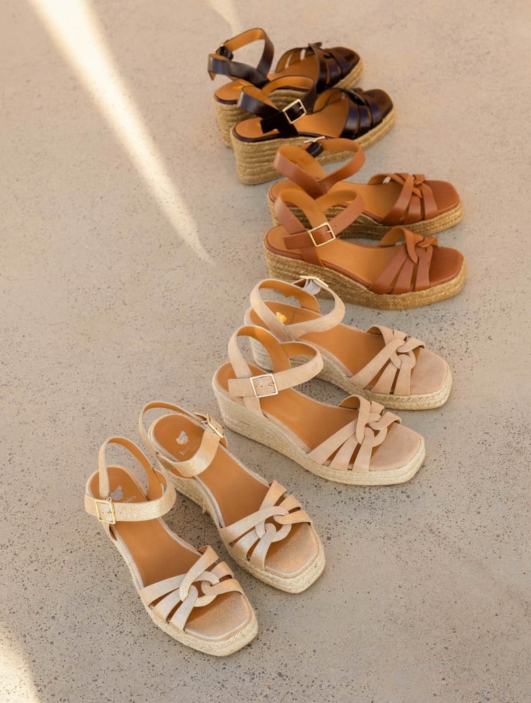 Alpargatas con cuña : Hisa - Iridescent Champagne