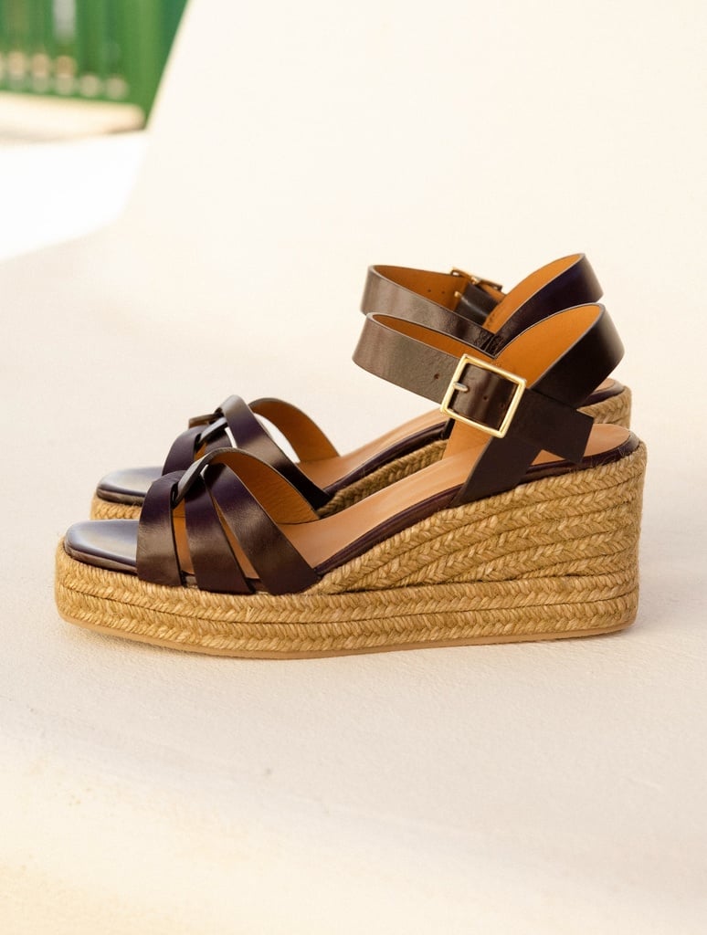 Espadrilles Compensées : Hisa - Irish Coffee