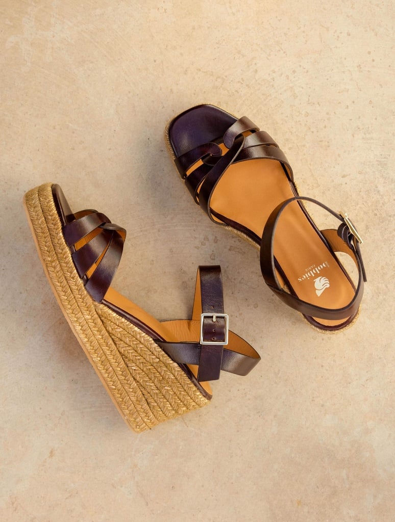 Espadrille Wedges : Hisa - Irish Coffee