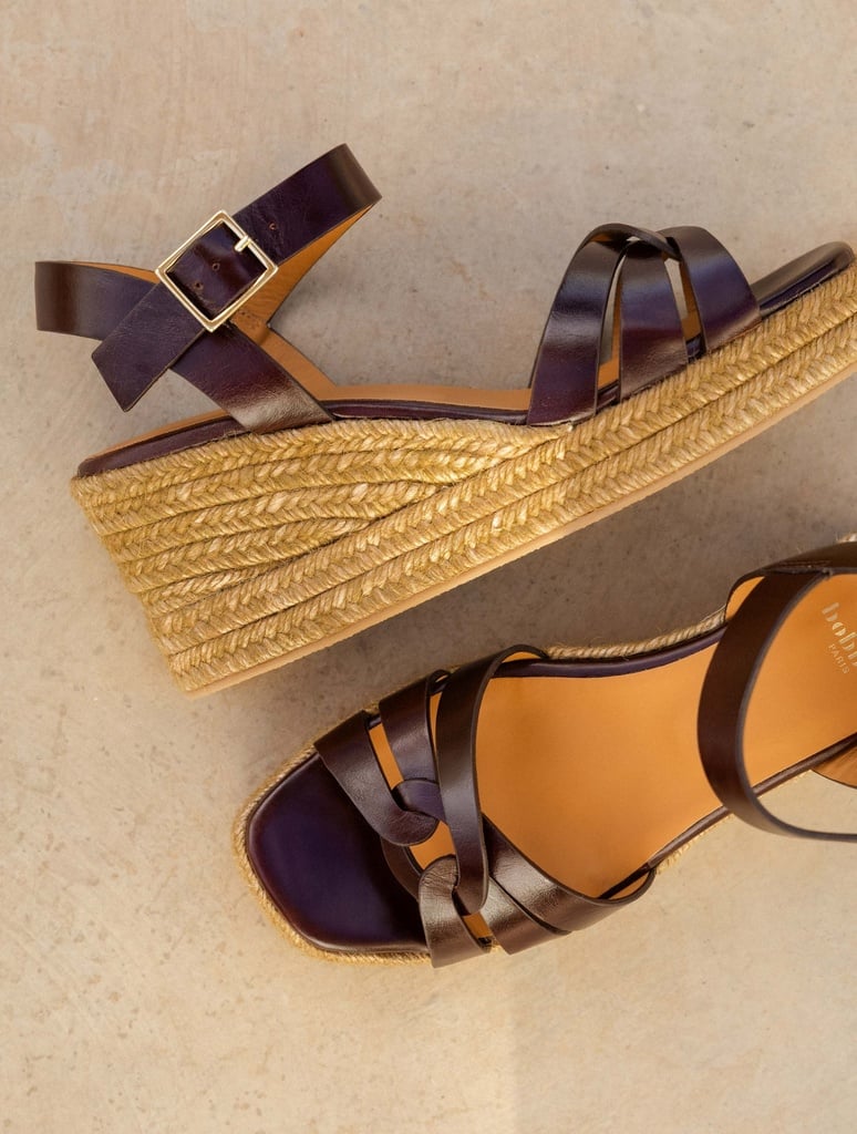 Espadrille Wedges : Hisa - Irish Coffee