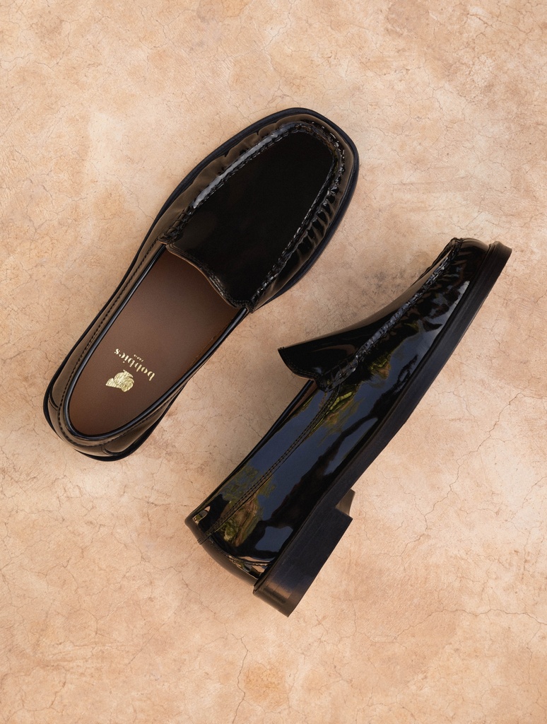Loafers & Derbies : Izz - Lacquered Black