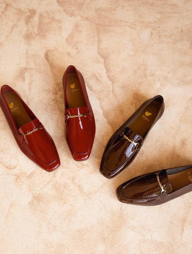 Mocassins & Derbies : Jeanne - Cherry Gloss