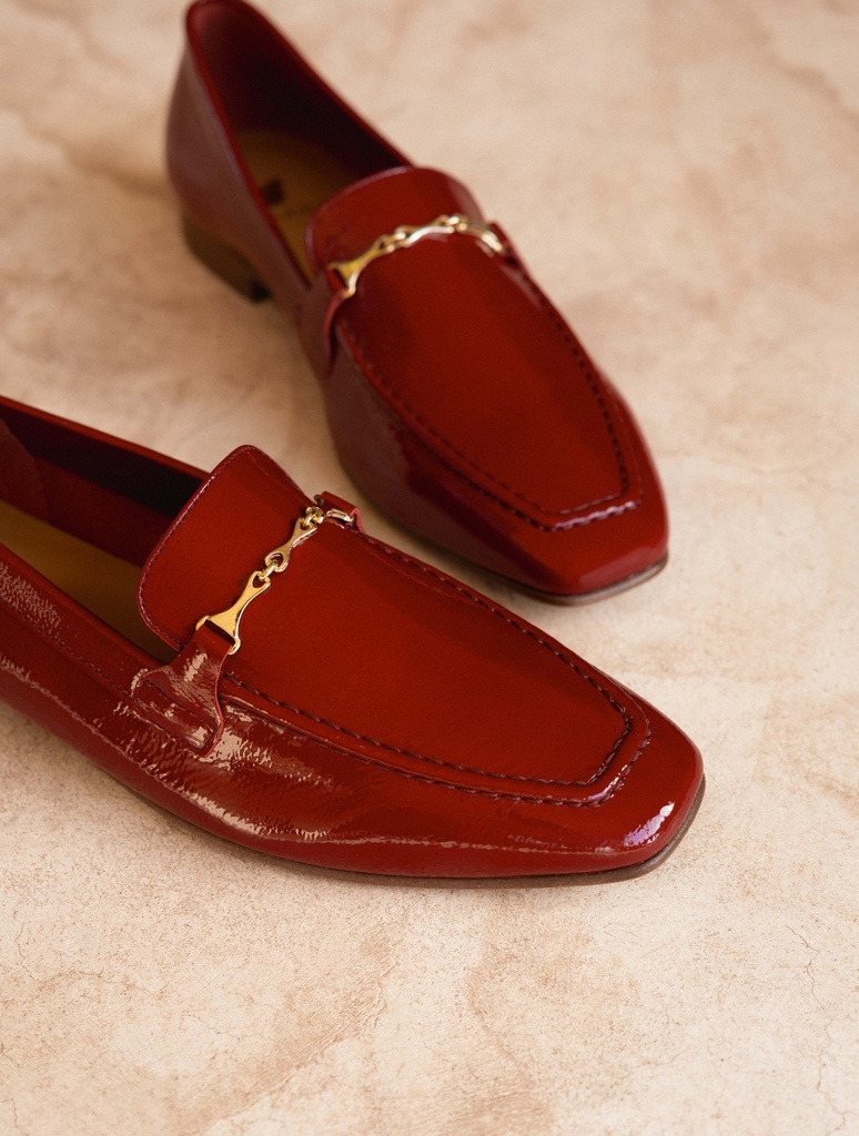 Mocassins & Derbies : Jeanne - Cherry Gloss