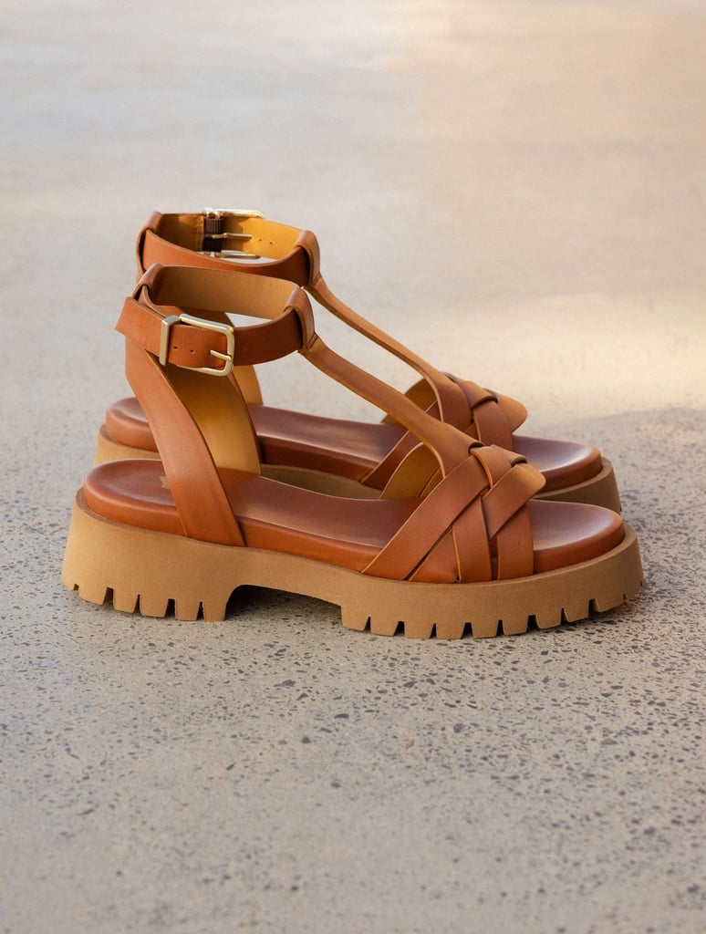 Sandales Plates : Laïli - Camel