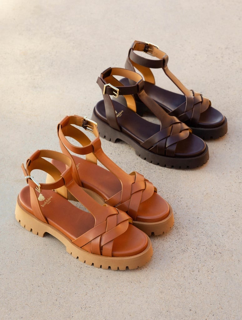 Sandales Plates : Laïli - Camel