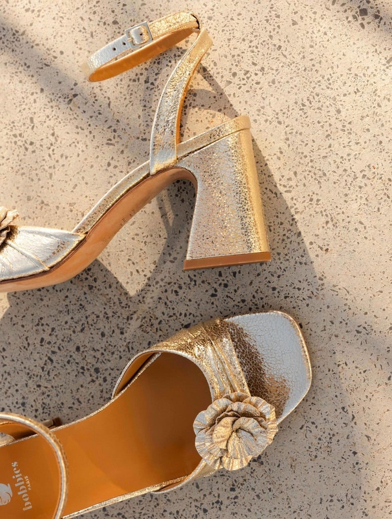 Sandalen mit Absatz : Lily - Champagne Gold