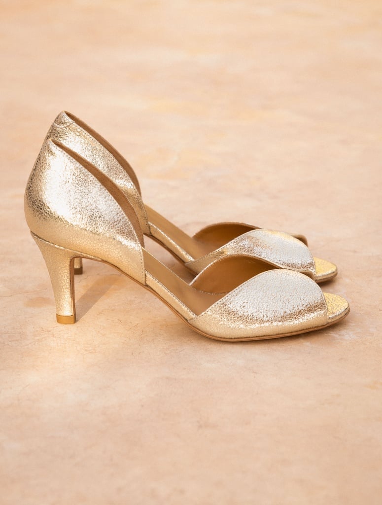 Heeled Sandals : Liz - Champagne Gold