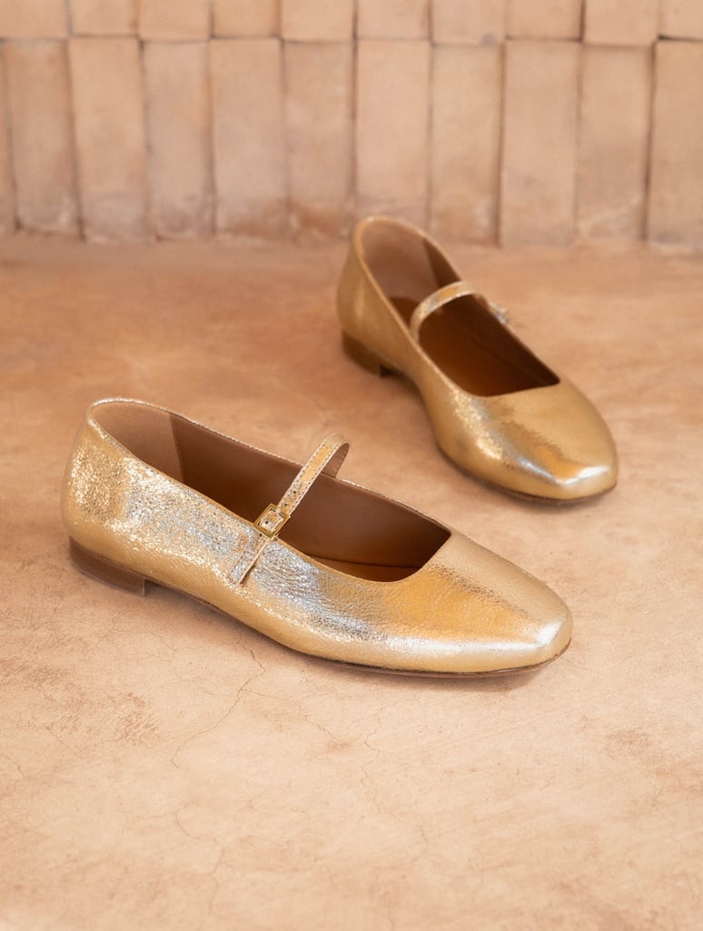 Ballerinas : Mikie - Champagne Gold