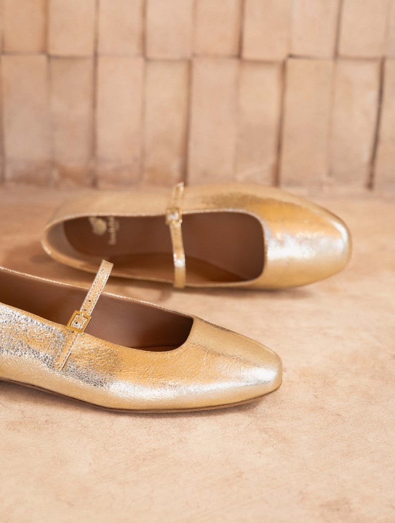Ballerinas : Mikie - Champagne Gold