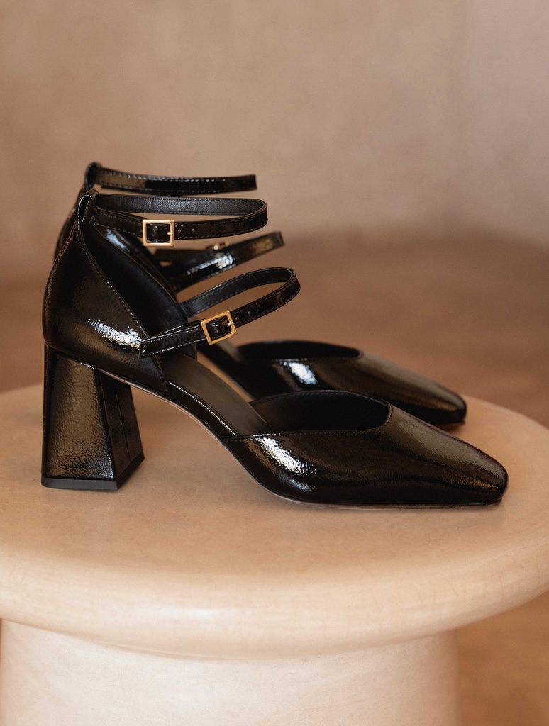 Pumps & Mary Janes : Mischa - Black Vinyl