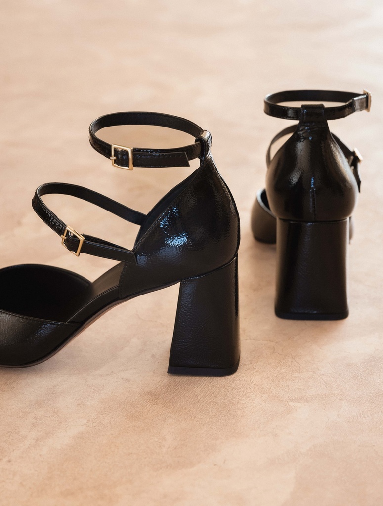 Pumps & Mary Janes : Mischa - Black Vinyl