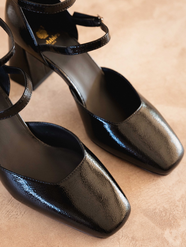 Pumps & Mary Janes : Mischa - Black Vinyl