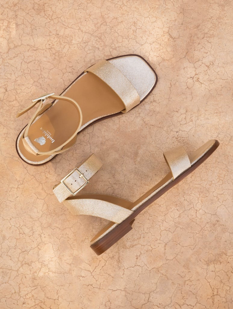 Sandalias Planas : Nalini - Iridescent Champagne